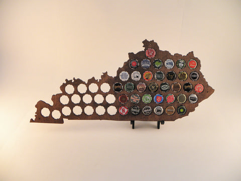 Kentucky Beer Cap Map