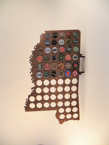 Mississippi Beer Cap Map